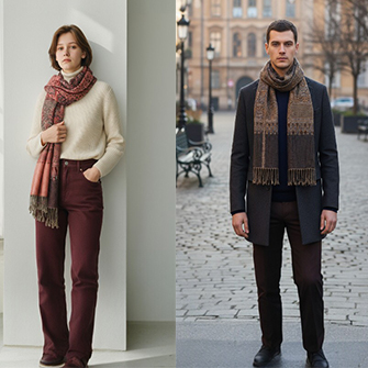 Scarves and shawls from India