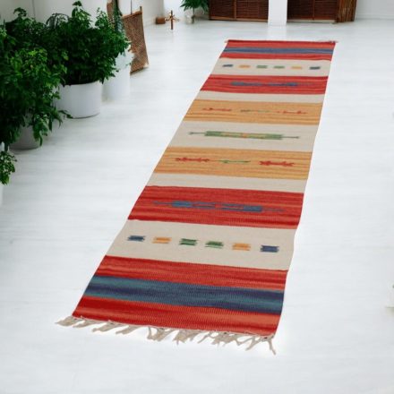 Indian Kilim runner rug 60x240 modern Kilim rug