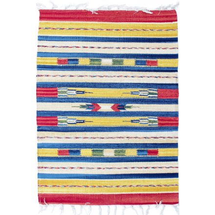 Modern kelim rug Indian 60x90 colourful cotton kilim rug