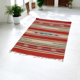 Indian Kilim rug 90x150 thin cotton rug
