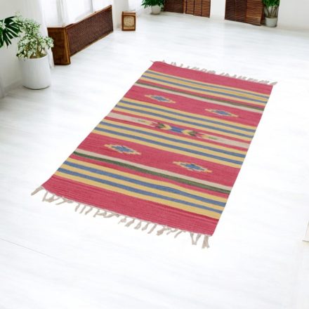 Indian Kelim rug 70x140 modern cotton Kilim rug