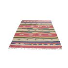 Modern Kilim rug Indian 140x200 colourful cotton kilim rug