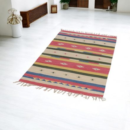 Indian Kelim rug 90x150 thin cotton rug