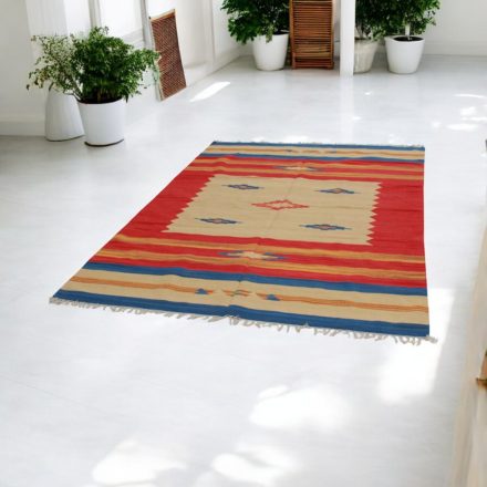 Indian Kelim rug 170x240 modern cotton Kilim rug