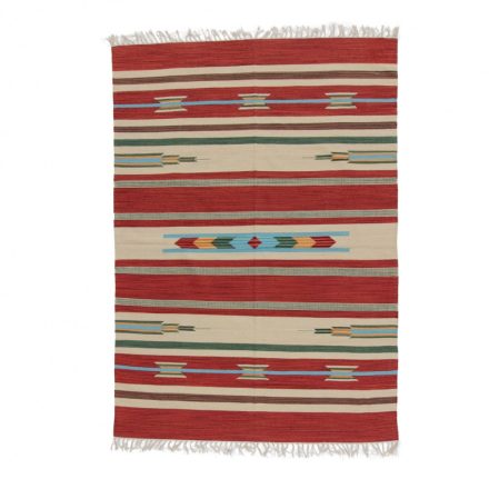 Modern kelim rug Indian 140x200 colourful cotton kilim rug