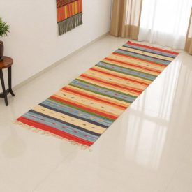 Indian Kilim runner rug 60x200 modern Kilim rug