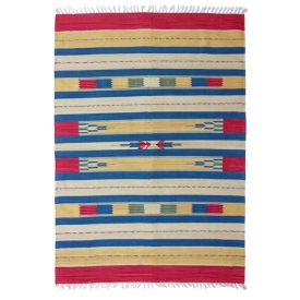 Modern Kilim rug Indian 120x180 colourful cotton kilim rug