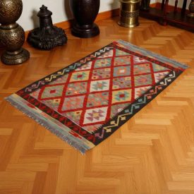Wool Kilim Chobi 84x132 handwoven Afghan Kilim rug
