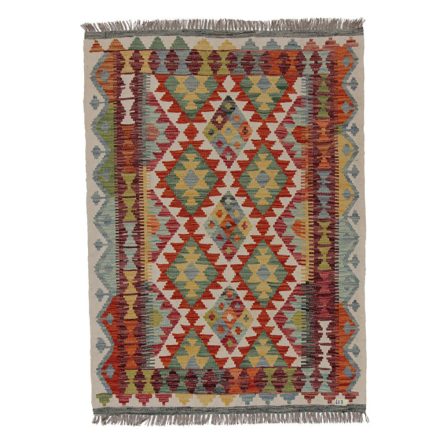 Wool Kelim rug Chobi 144x104 handwoven Afghan Kilim rug