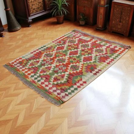 Wool Kilim rug Chobi 144x110 handwoven Afghan Kilim rug