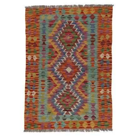 Wool Kelim rug Chobi 142x100 handwoven Afghan Kilim rug