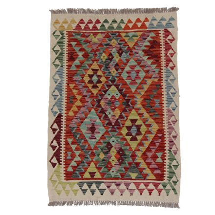 Wool Kelim rug Chobi 143x102 handwoven Afghan Kilim rug
