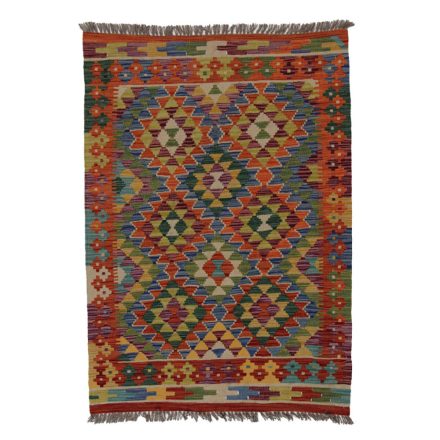 Wool Kelim rug Chobi 144x102 handwoven nomad Kilim rug