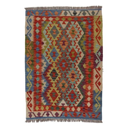 Wool Kelim rug Chobi 145x103 handwoven Afghan Kilim rug