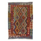 Wool Kilim rug Chobi 145x103 handwoven Afghan Kilim rug