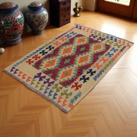 Afghan Kilim rug Chobi 147x101 Handmade wooll Kilim rug