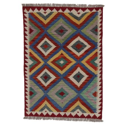 Wool Kelim rug Chobi 142x101 handwoven Afghan Kilim rug