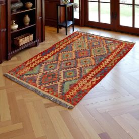 Afghan Kilim rug Chobi 151x109 Handmade wooll Kilim rug