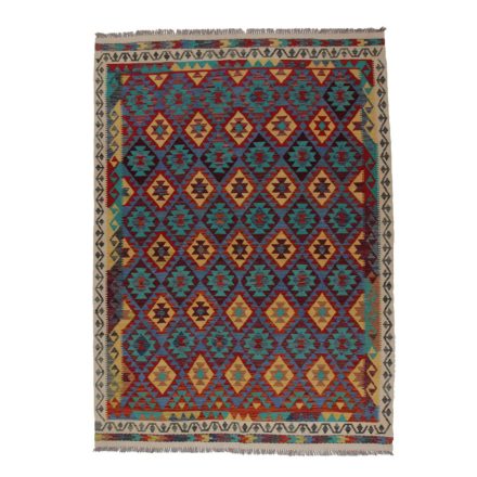 Kelim rug Chobi 212x294 Handmade Afghan wool Kelim rug