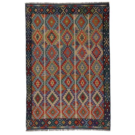 Kelim rug Chobi 205x291 Handmade Afghan wool Kelim rug