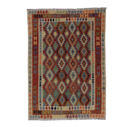 Kelim rug Chobi 204x287 Handmade Afghan wool Kelim rug
