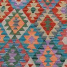 Ethnic Kilim rug Chobi 201x288 Handmade Afghan wool Kilim rug