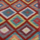 Ethnic Kilim rug Chobi 203x294 Handmade Afghan wool Kilim rug