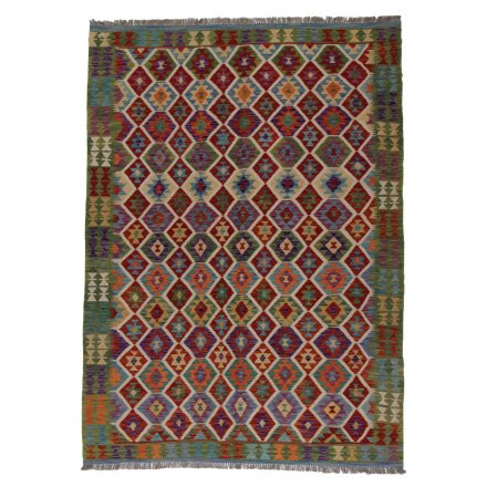 Kelim rug Chobi 213x287 Handmade Afghan wool Kelim rug