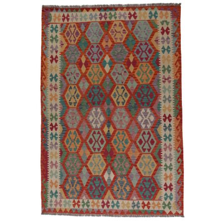 Kelim rug Chobi 203x292 Handmade Afghan wool Kelim rug
