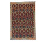 Ethnic Kilim rug Chobi 203x296 Handmade Afghan wool Kilim rug