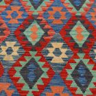 Ethnic Kilim rug Chobi 203x296 Handmade Afghan wool Kilim rug