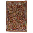 Ethnic Kilim rug Chobi 205x287 Handmade Afghan wool Kilim rug