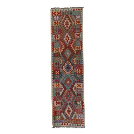 Kelim rug Chobi 80x292 handwoven Afghan Kelim rug