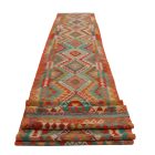 Kilim runner rug Chobi 105x686 extra long hand woven kilim