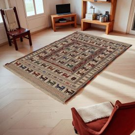 Tribal Kilim rug Adarskan 126x198 Nomadic Wall Carpet