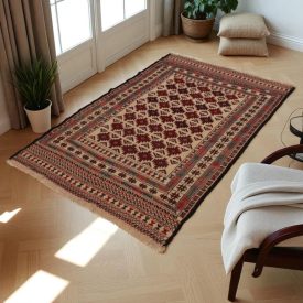 Tribal Kilim rug Adarskan 126x200 Nomadic Wall Carpet