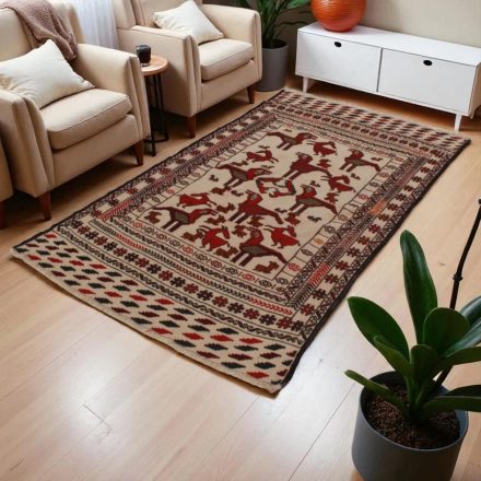 Tribal Kilim rug Adarskan 111x203 Nomadic Wall Carpet