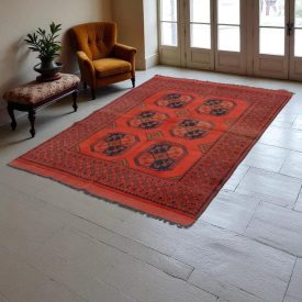 Oriental carpet 59x92 handmade Afghan wool carpet