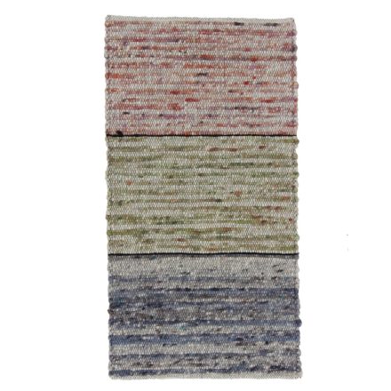 Thick wool rug Rustic 61x116 woven modern rug