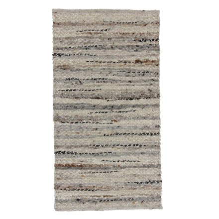 Thick woven rug Rustic 60x113 wool modern rug