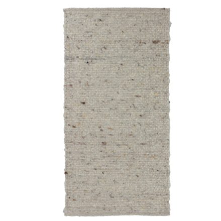 Thick woven rug Rustic 60x119 wool modern rug
