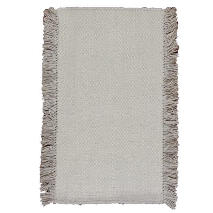 Rag rug 110x60 white cotton Rag rug