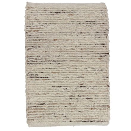 Thick wool rug Rustic 60x89 woven modern rug