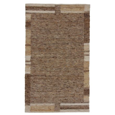 Thick woven rug Rustic 90x152 wool modern rug