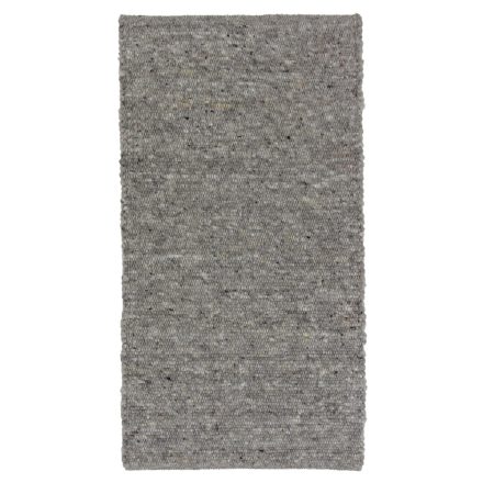 Thick wool rug Rustic 71x130 woven modern rug