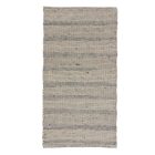 Thick woven rug Rustic 71x133 wool modern rug
