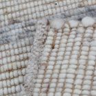 Thick woven rug Rustic 71x133 wool modern rug