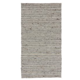 Thick woven rug Rustic 72x131 wool modern rug