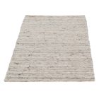 Thick woven rug Rustic 72x131 wool modern rug