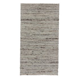 Thick wool rug Rustic 70x133 woven modern rug